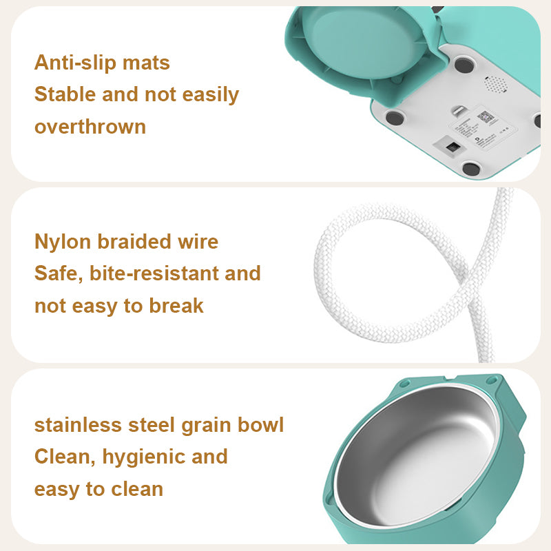 JOYTALE Intelligent pet feeder allows for interactive and fixed-point feeding at any time-3L