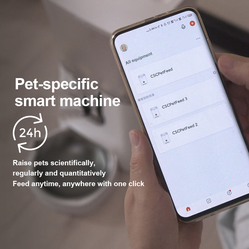 JOYTALE Intelligent pet feeder allows for interactive and fixed-point feeding at any time-5L