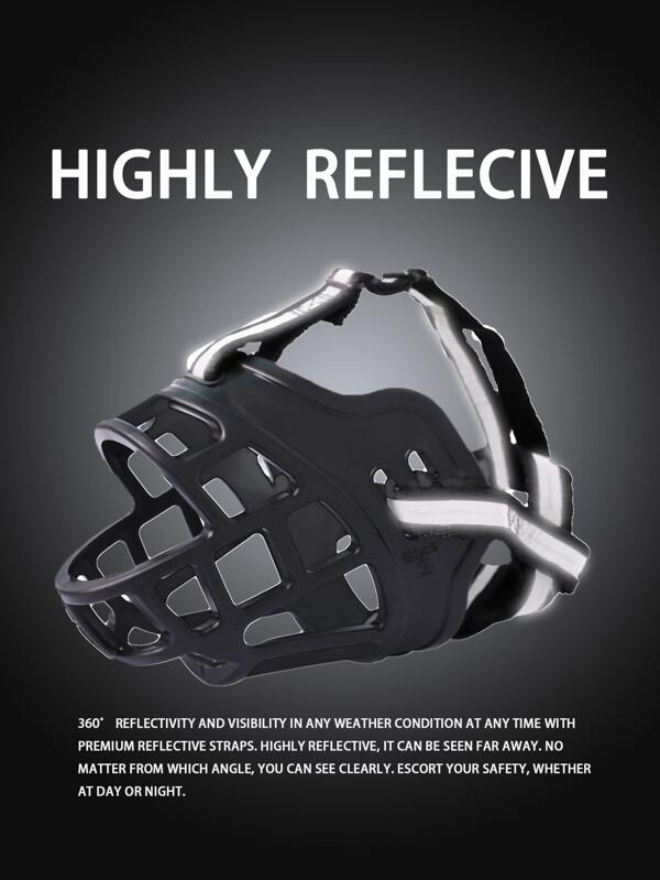 JOYTALE Adjustable Dog Muzzle Chewing Mask Breathable Dog Mouth Muzzle