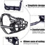 JOYTALE Adjustable Dog Muzzle Chewing Mask Breathable Dog Mouth Muzzle