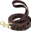 JOYTALE Leather Lead, Braided Dog Leash