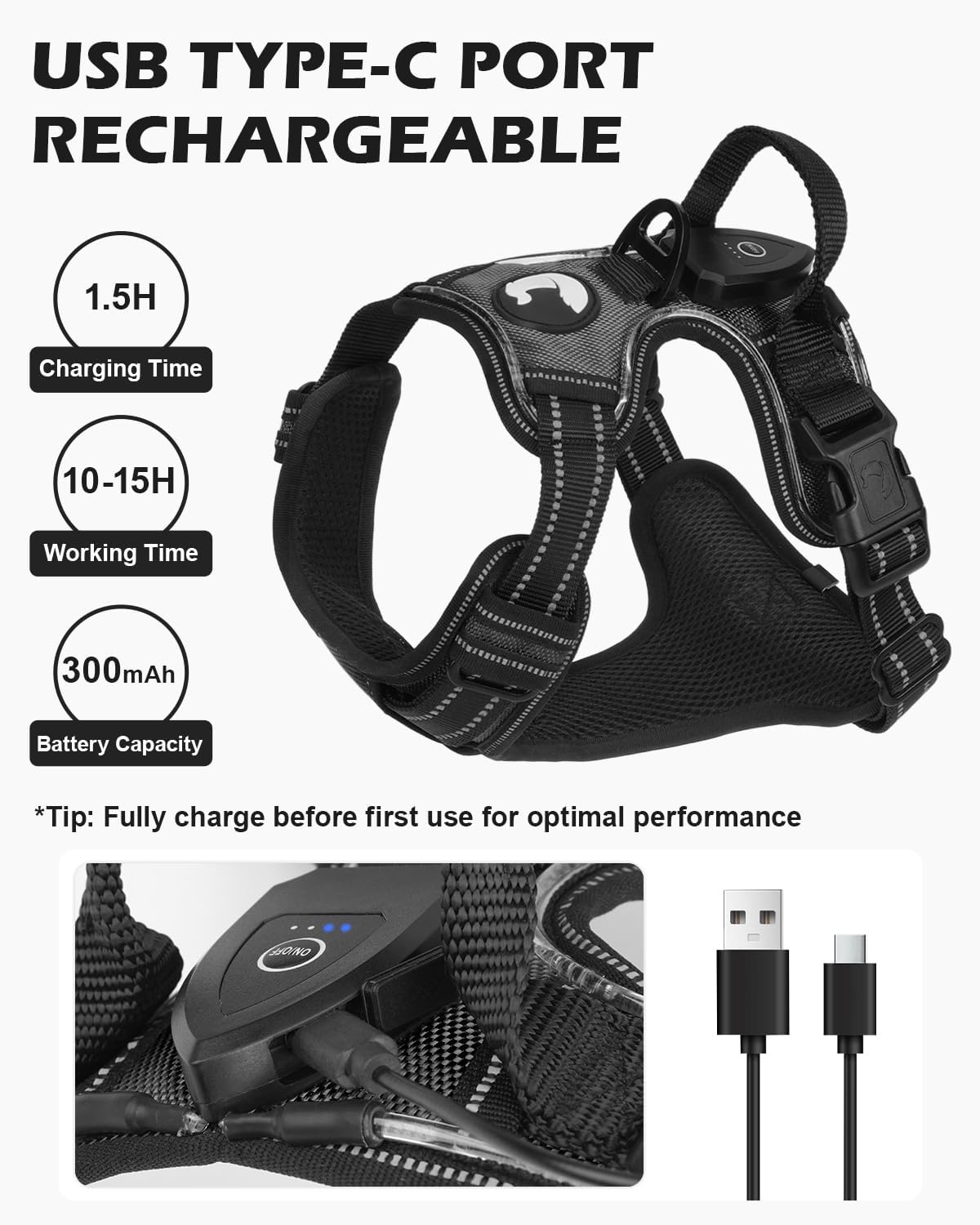 Joytale Light Up Dog Harness