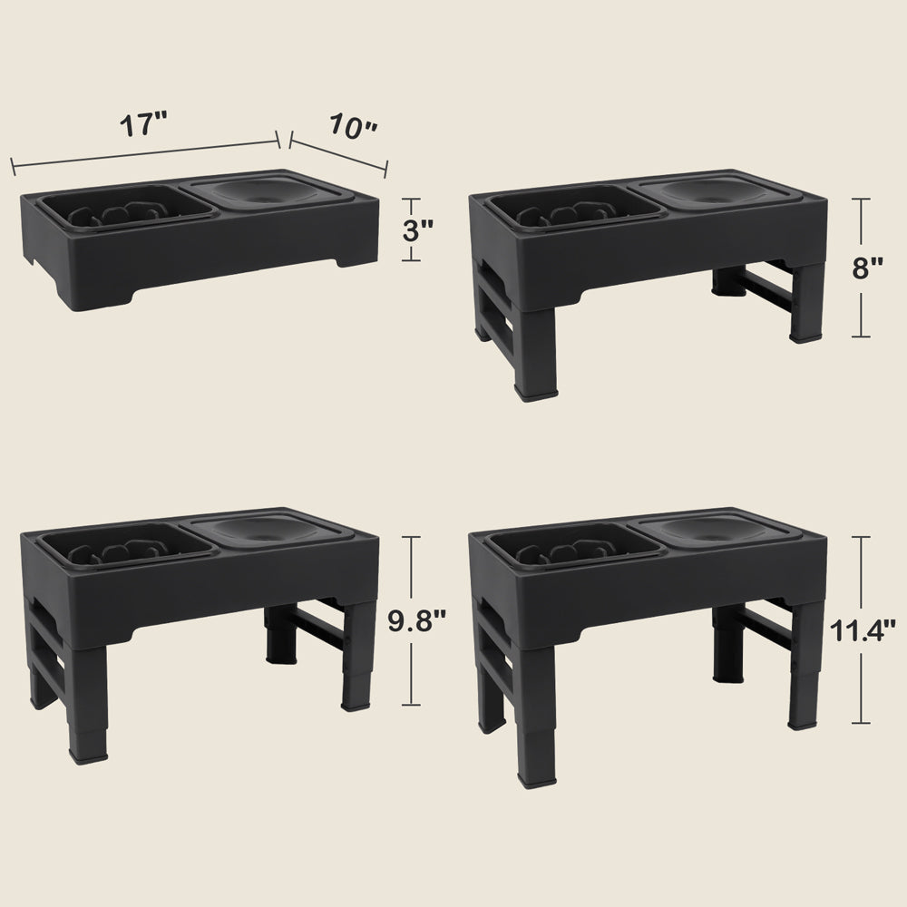 JOYTALE Elevated Dog Bowl Slow Feeder
