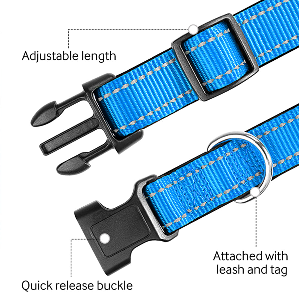 JOYTALE Reflective Nylon Dog Collar