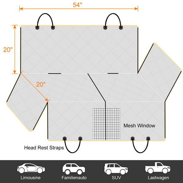 JOYTALE Dog Car Seat Cover