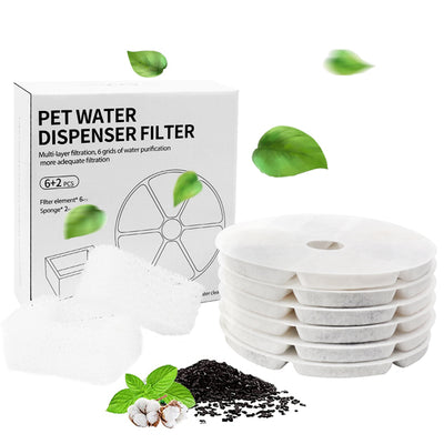 JOYTALE Stainless Steel Pet Water Fountain Filters Set