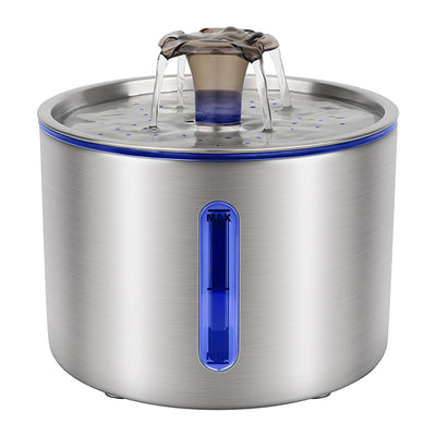 JOYTALE Stainless Steel Pet Water Fountain with Filter